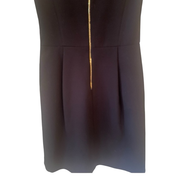 ♠️ Kate Spade Sleeveless Round Neck Back Zip A-Line Black Dress Size 10 - Picture 3 of 6